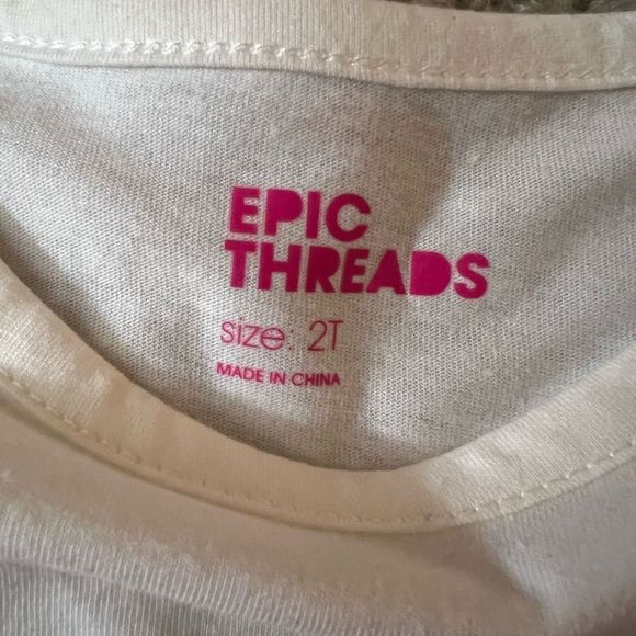 Epic Threads Girls Holiday Ivory Fox Top Girls Sz 2T - Picture 4 of 4